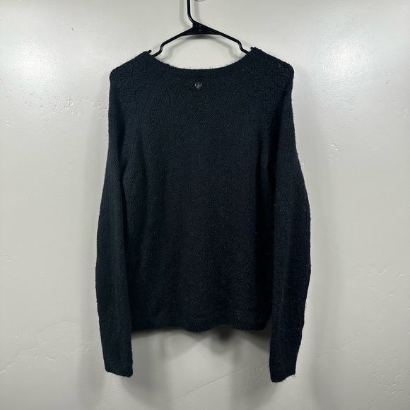 KUHL SONATA POINTELLE SWEATER SIZE LARGE - BLACK - Picture 4 of 8